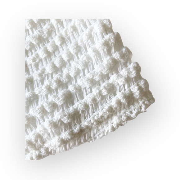 new LF One Way ✌︎︎ Festival Crochet Halter Spaghetti Strap Crop Top ✌︎︎ White - Picture 10 of 15